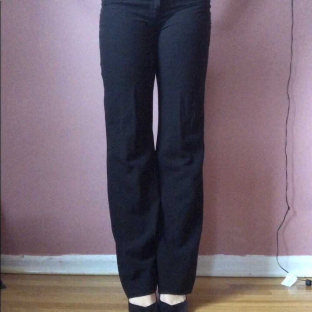 5/$30 wide leg black ann taylor dress pants